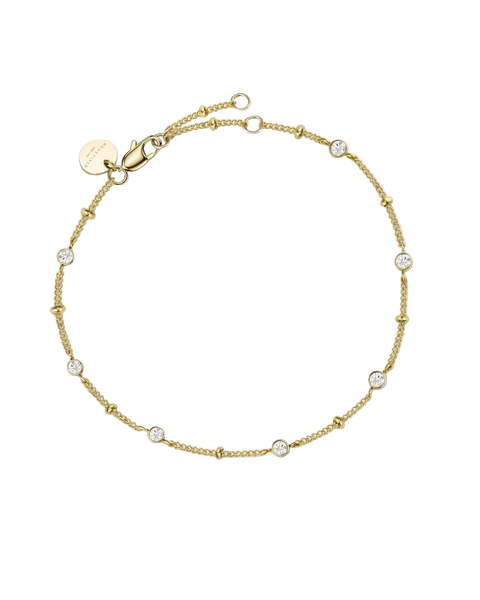 Rosefield Jewellery - Multi Crystal Bracelet Gold Plated