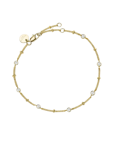 Rosefield Jewellery - Multi Crystal Bracelet Gold Plated