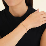 Rosefield Jewellery - Multi Crystal Bracelet Gold Plated