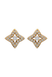 Georgini - Midnight Velvet Fairwater Petite Earrings Gold