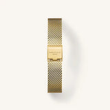 Rosefield Watch - Small Edition Emerald Green Mesh Gold Watch