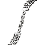 Rosefield Watch - Octagon Extra Small Grey Dial & Double Silver Chain Strap