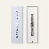 Rosefield Watch - Octagon Extra Small Grey Dial & Double Silver Chain Strap