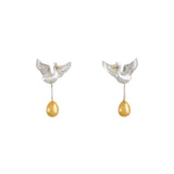 Nick Von K - Golden Goose Stud Earrings in Sterling Silver