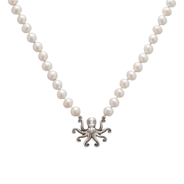 Nick Von K - Mini Kraken Octopus Pearl Necklace