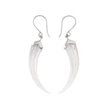 Nick Von K - Mother of Pearl Shell Huia Beak Earrings