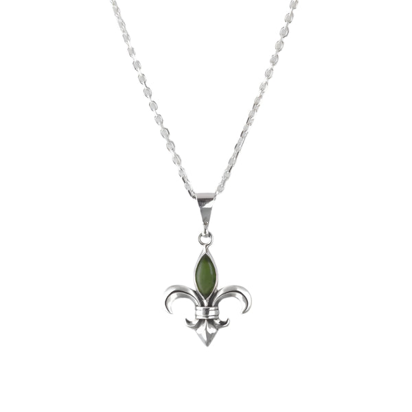 Nick Von K - Pounamu Fleur de Lis Pendant