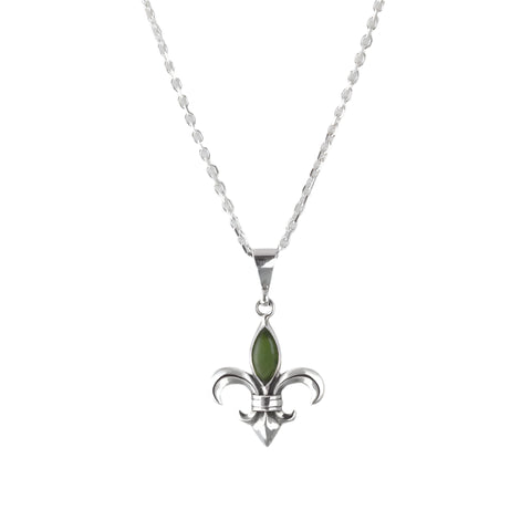 Nick Von K - Pounamu Fleur de Lis Pendant