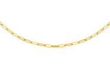 Brent Weatherall Jeweller - 9ct Yellow Gold Paper Chain Necklace 50cm