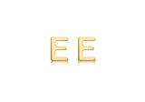 Brent Weatherall - 9ct yellow Gold Mini Initial Stud Earrings Pair