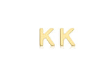 Brent Weatherall - 9ct yellow Gold Mini Initial Stud Earrings Pair