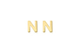 Brent Weatherall - 9ct yellow Gold Mini Initial Stud Earrings Pair