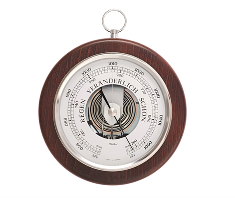 Fischer -  Barometer Mahogany & Chrome