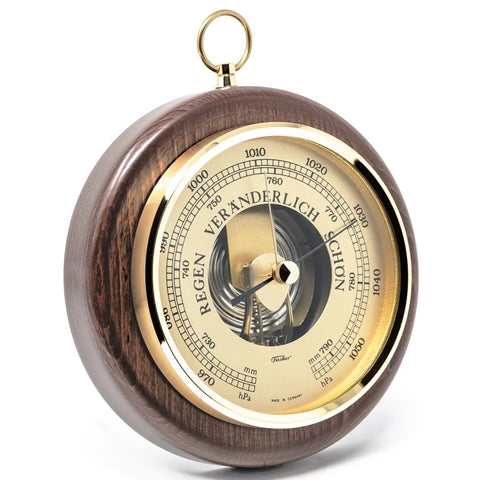 Fischer - Barometer Walnut & Brass