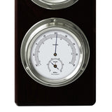 Fischer - 3 In 1 Weather Station Black Wood With Silver Detail