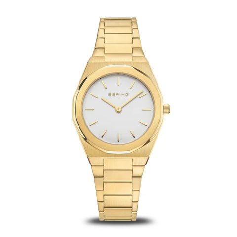 Bering - Classic Polished/Brushed Gold 32mm Ladies Watch