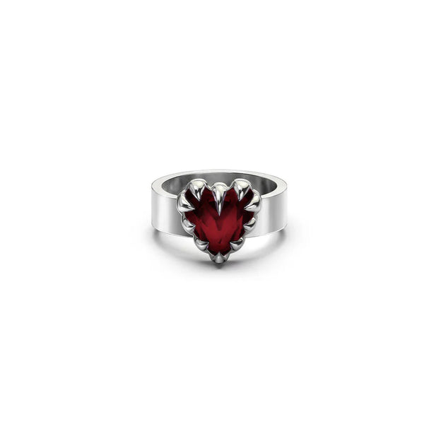 Stolen Girlfriends Club - Love Claw Ring Garnet