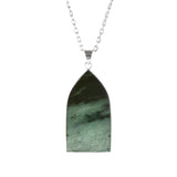 Nick Von K - Gothic Pendant in Sterling Silver with Pounamu