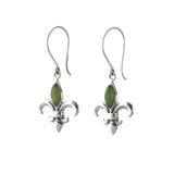 Nick Von K - Pounamu Fleur de Lis Earrings