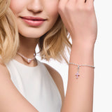 Thomas Sabo CHARMISTA - Pink CZ Cross Charm