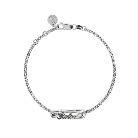 Stolen Girlfriends Club - Scripted Pin Bracelet Silver