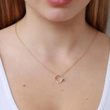 Brent Weatherall - 9ct Yellow Gold 0.04ct Diamond Pendant On A 9ct Yellow Gold 45cm Chain