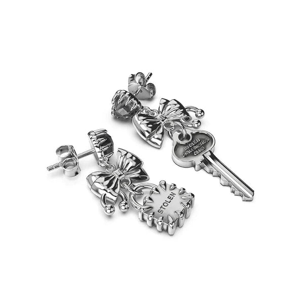 Stolen Girlfriends Club - Love Locked Bow Earrings