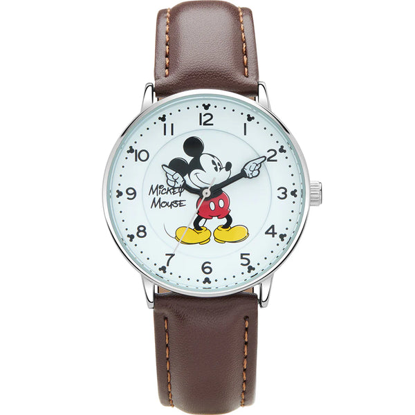 Disney - Mickey Mouse Watch Brown Leather Strap
