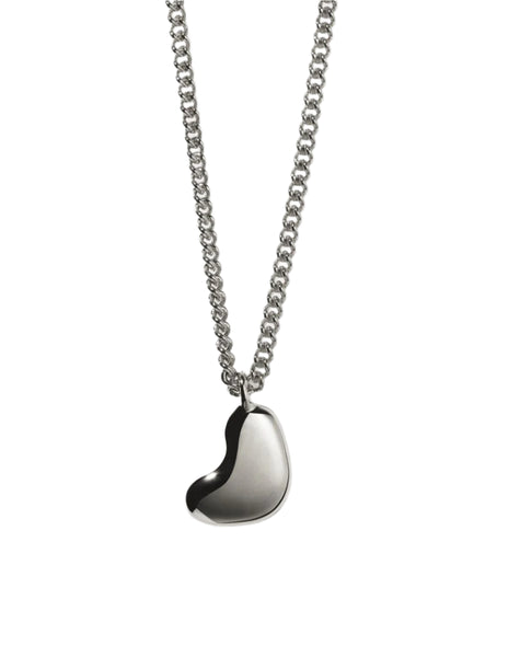 Meadowlark - Lava Heart Necklace Small Silver