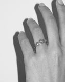 Meadowlark - 3 Hexagon Stone Ring Silver Green Sapphire