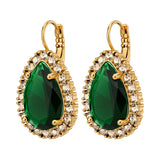 Dyrberg/Kern - Fiora Gold Necklace Emerald Green & Golden