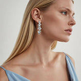 Dyrberg Kern - Mayhem Shiny Silver Earrings, Crystal