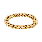 Cudworth - Classic Cuban Link Bracelet Ion Plated Gold