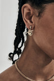 Stolen Girlfriends Club - Love Locket Fob Earrings Gold Plated