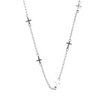 Stolen Girlfriends Club - Cross Choker Silver