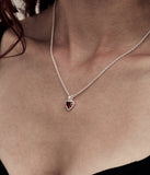 Stolen Girlfriends Club - Mini Love Claw Necklace Garnet