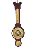Fischer - Full Weather Station Mahogany & Brass
