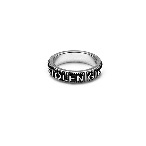 Stolen Girlfriends Club - Corrugated Text Ring