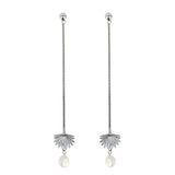 Boh Runga - Fan Tail Pearl Drop Earring