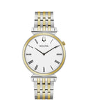 Bulova -  Regatta White Dial Stainless Steel Men's Watch