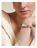 Rosefield Watch - Octagon Extra Small White Dial & Rose Gold Metal Strap