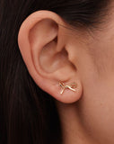 Meadowlark - Bow Earrings Small Gold Plated