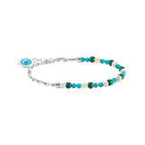 Thomas Sabo CHARMISTA - Turquoise Silver Bracelet with Charmista Coin