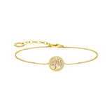 Thomas Sabo - Gold-plated bracelet with tree of love pendant and cold enamel