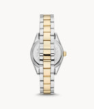 Emporio Armani - Three Hand Two Tone Stainless Steel Ladies Watch