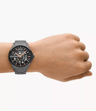 Armani Exchange - Automatic Gunmetal Stainless Steel Watch