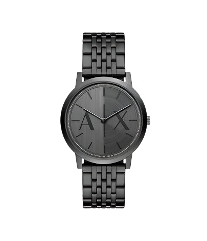 Armani Exchange - Two Hand Black Stainless Steel Watch
