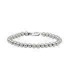 Armani Exchange - Silver-Tone Beaded Bracelet