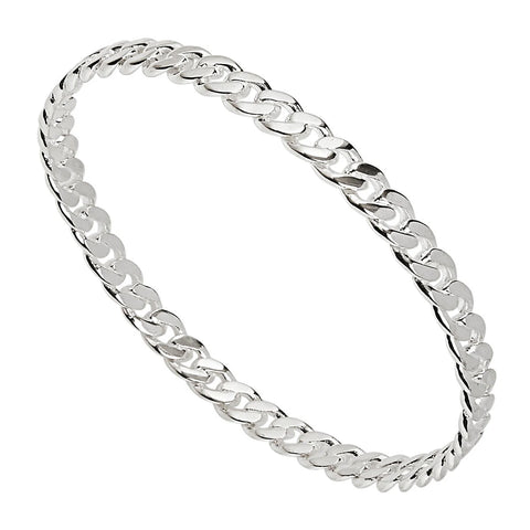 Najo - Curb Silver Bangle