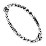 Najo - Rope Silver Bangle